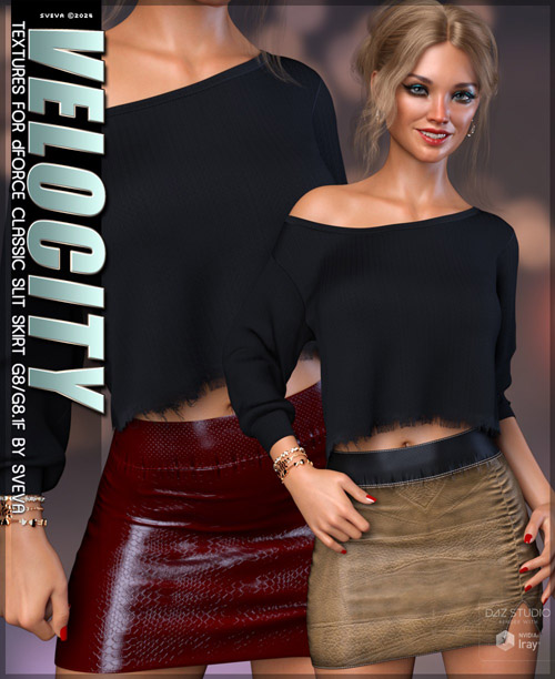 Velocity Textures for Classic Slit Skirt