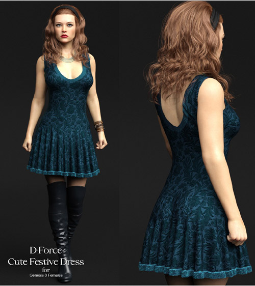 D-Force Cute Festive Dress for G8F and G8.1F