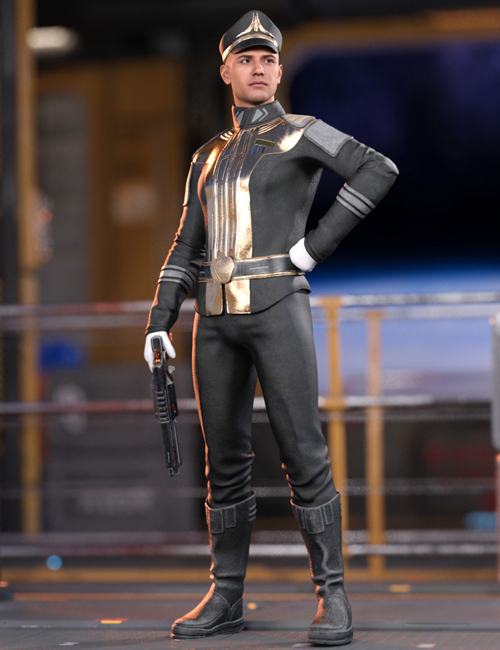 Sci-Fi Captain Outfit for Genesis 9