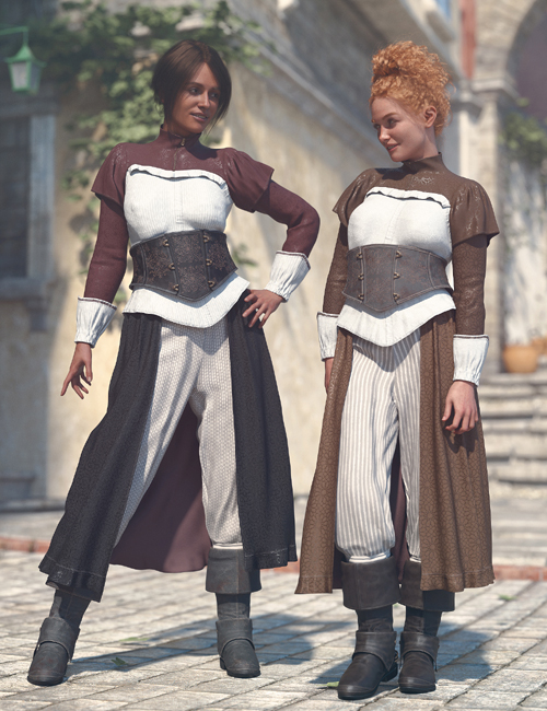 dForce Victorian Lady Outfit Texture Add-On