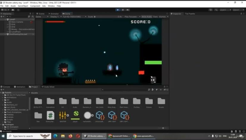 Udemy – Learn to Create 2D Action Shooter Game Unity & C#
