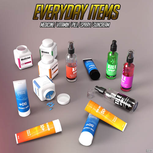 Everyday Items - Tube, Spray, Pills
