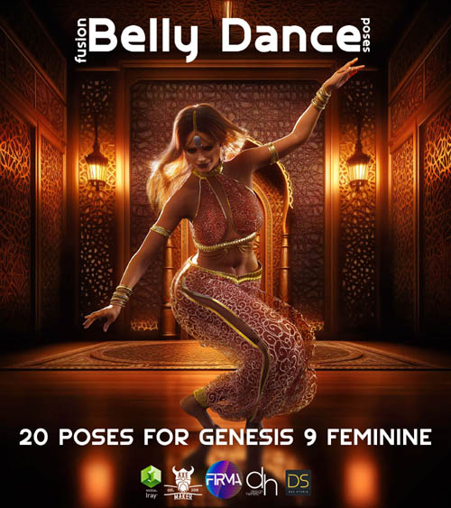 Belly Dance Genesis 9 - Pose Pack