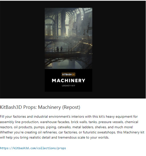 KitBash3D Props: Machinery (Repost)