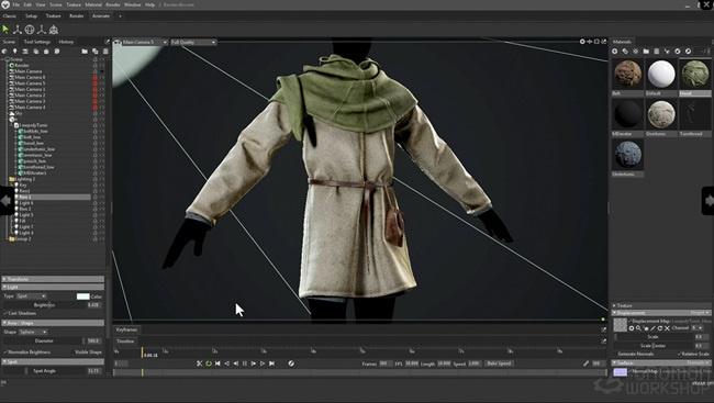 The Gnomon Workshop – Creating Realistic Fabric & Clothing for Games