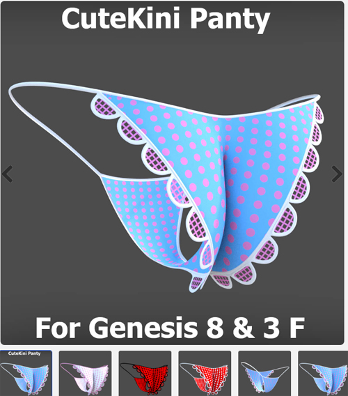Cutekini Panty for Genesis 8 Female