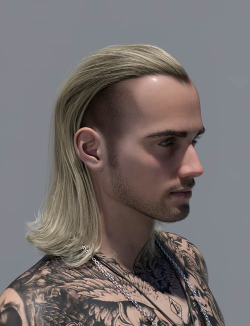 Jeremy Long Hair for Genesis 9, 8 and 8.1 Male