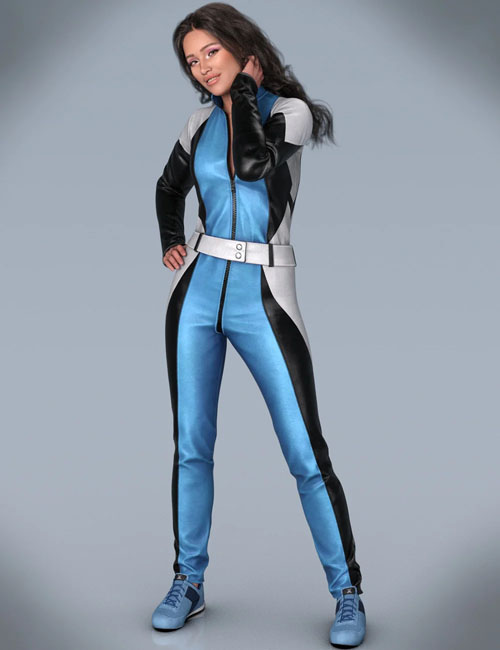 Leather Jumpsuit Outfit for Genesis 9