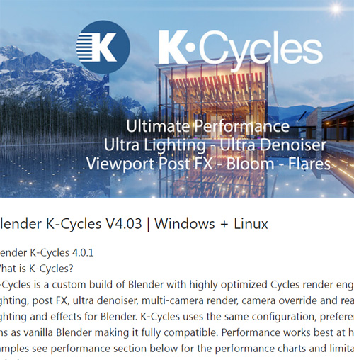 Blender K-Cycles V4.03 | Windows + Linux