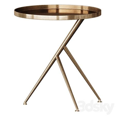 Cecilia Rough Brass Accent Table Coffee Table Coffee Table