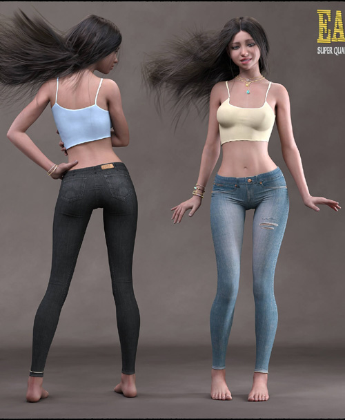 Easy Jeans for Genesis 8 and 8.1 Female Personal License