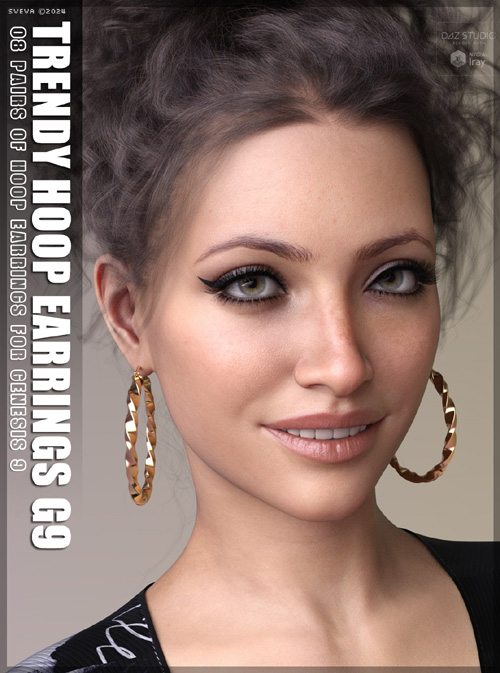 SV Trendy Hoop Earrings Genesis 9