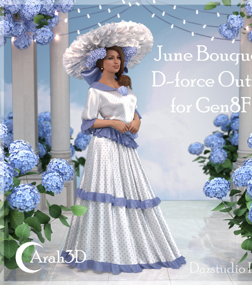 Arah3D June Bouquet D-force Outfit for GF8