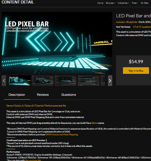 LED Pixel Bar and Animation Preset
