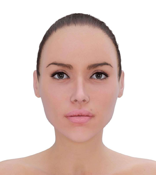 Realistic Female 3D Model