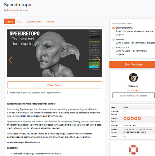 Speedretopo v0.2.6 for Blender