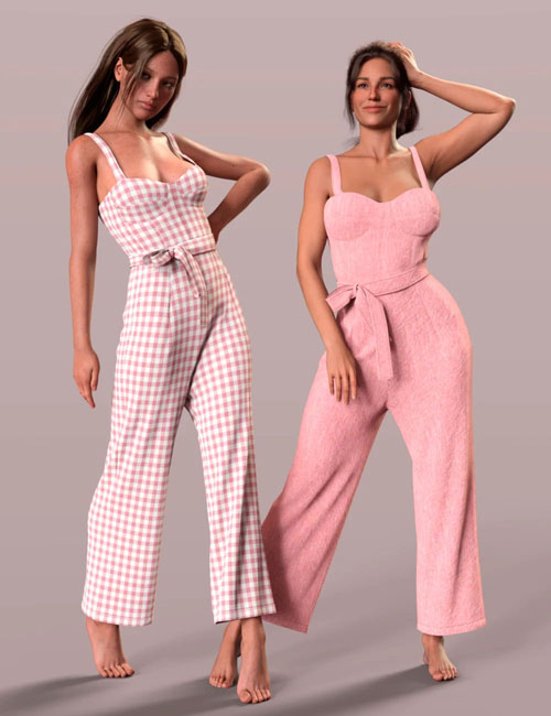 dForce Summer Jumpsuit for Genesis 9, 8, and 8.1