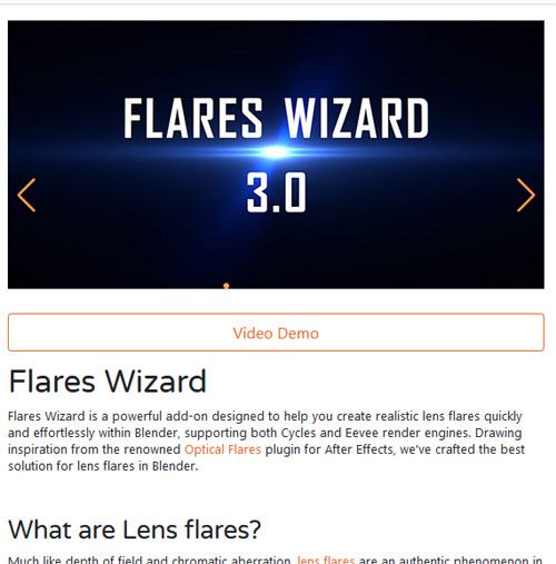 Flares Wizard for Blender V3.1.1