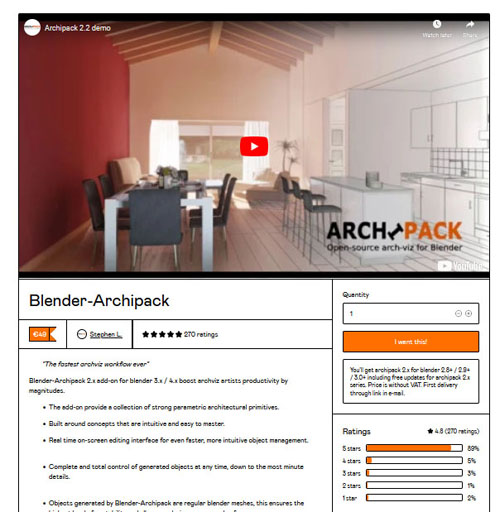 Archipack PRO for Blender v2.7.2