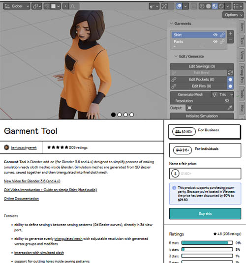 Garment Tool for Blender v2.0.2