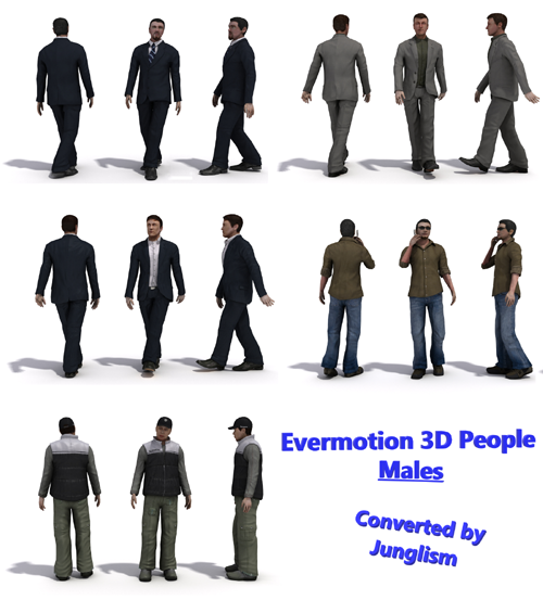 [Reallusion] Evermotion 3D People - Males for iClone & CC4