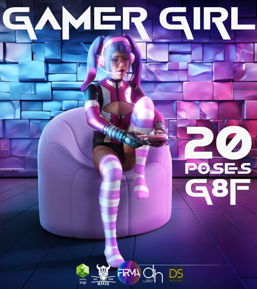 Gamer Girl - Pose Pack