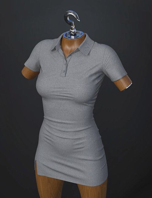 dForce SU Shirt Dress for Genesis 9, 8.1, and 8 Female