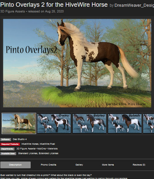 Pinto Overlays 2 for the HiveWire Horse