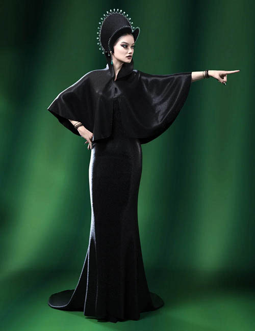 Minimalist Evening Dress for Genesis 9 Female