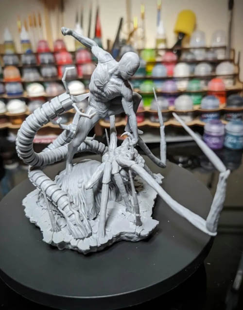 Spider-Man 3D Printing Figurine in Diorama | Assembly