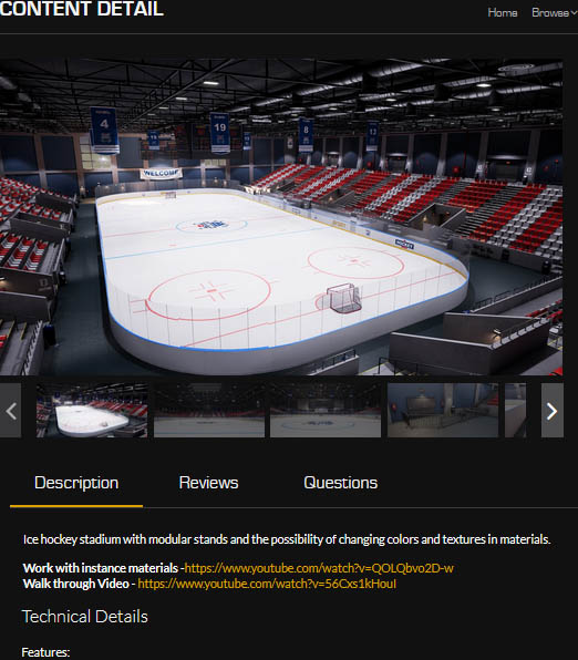 Hockey stadium (UE4.27)