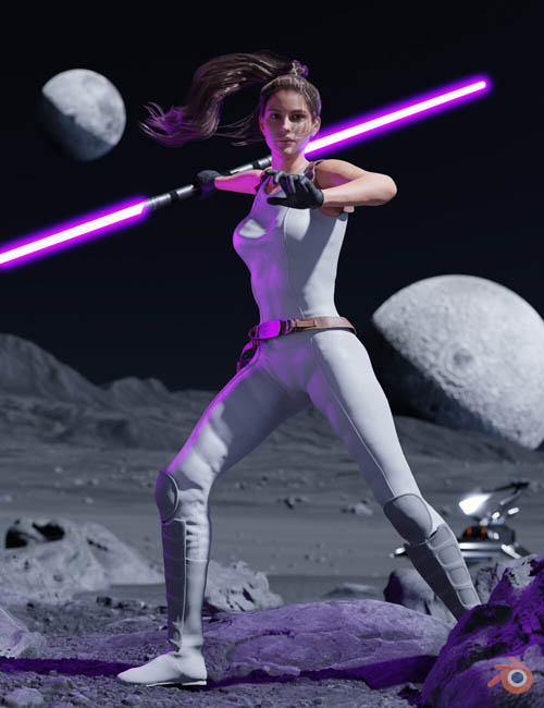Sci-Fi Lightblade Pose Pack for G8F