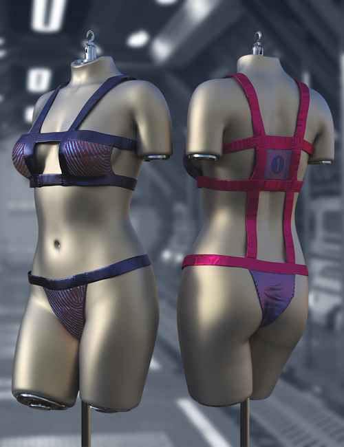 Drax Swimsuit for Genesis 9 and 8.1 Female