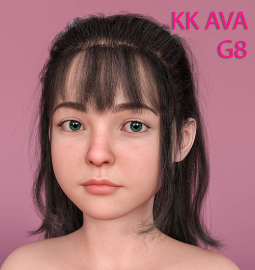 Kk Ava Character for Genesis 8,8.1 Female