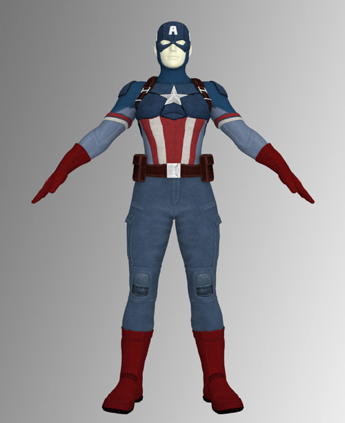 Captain America Outift for Genesis 8 Female