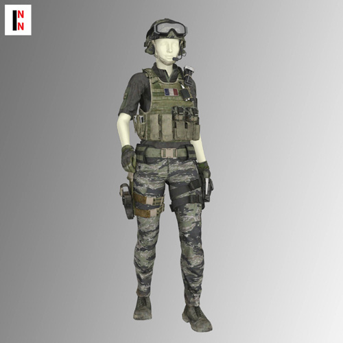 COD - Domino Urban Assault Outfit for Genesis 8 Female