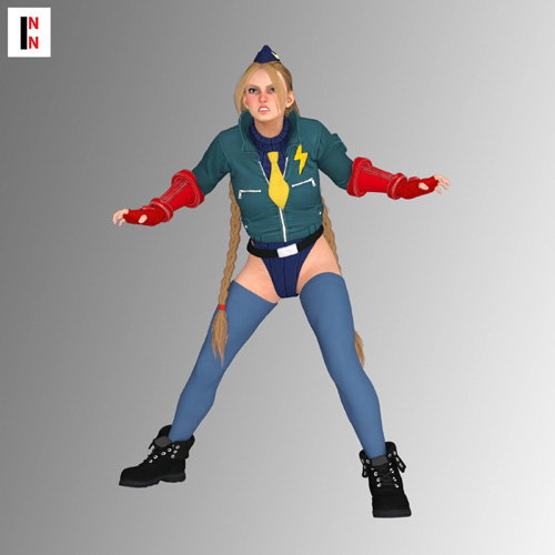SFV - Cammy Doll Outfit for Genesis 8 Female