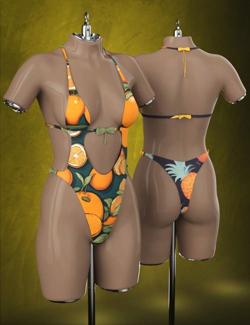 Lace Swimsuit for Genesis 8 Females