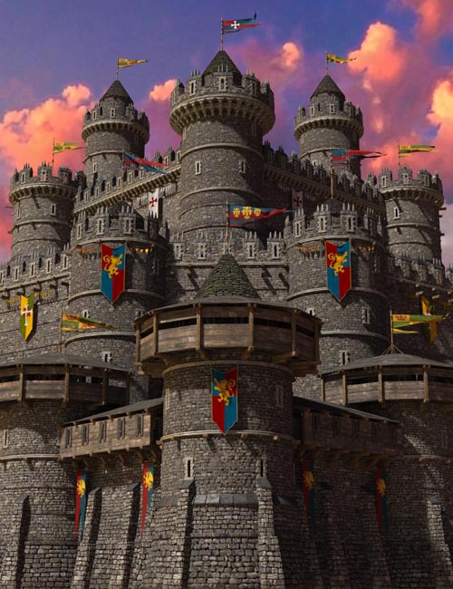 Medieval Castle Construction Kit - Walls and Towers