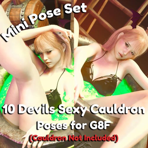 10 Devils Sexy Cauldron Mini Pose Set for G8F