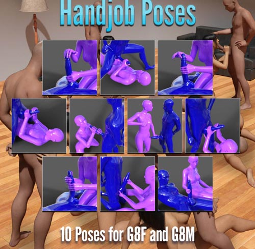 Handjob Poses for Genesis 8