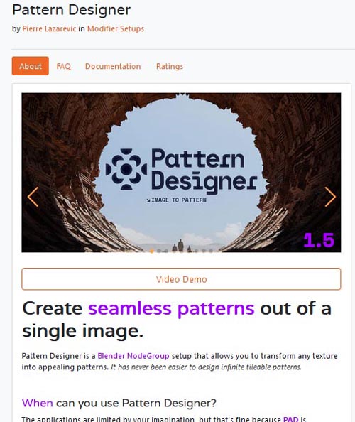 Pattern Designer V1.5 (Blender)