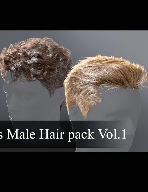 3dthomas Male Hair pack Vol.1