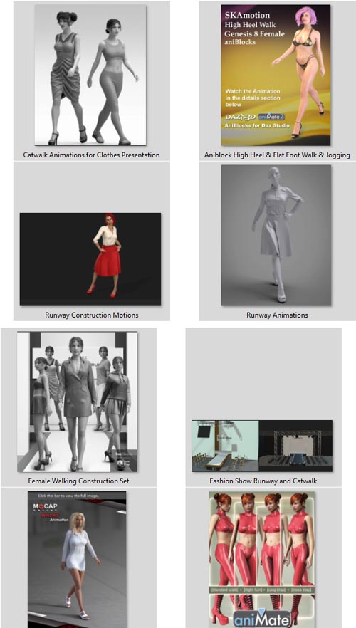 !Reallusion's Catwalk and Runway Animations Bundle