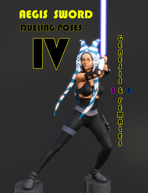 Aegis Sword: Dueling Poses IV for Genesis 3 & 8 Females