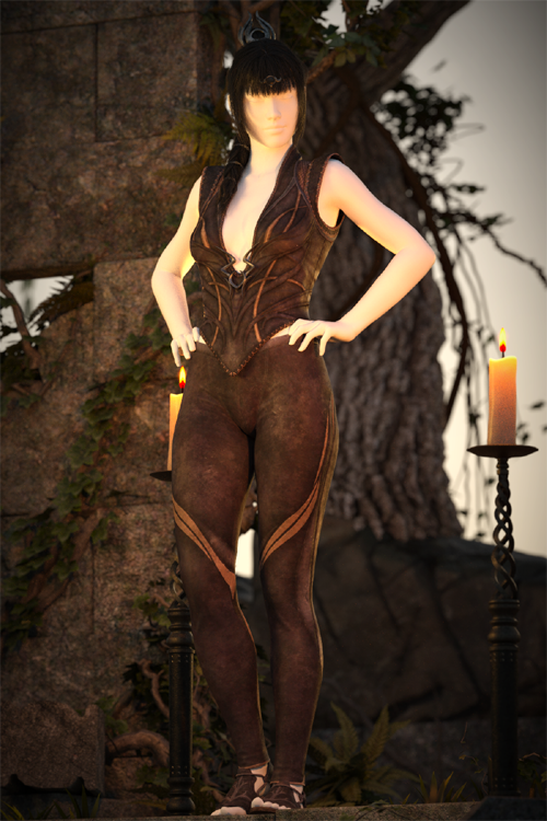 Shadowheart Camp Outfit for Genesis 3 Female's