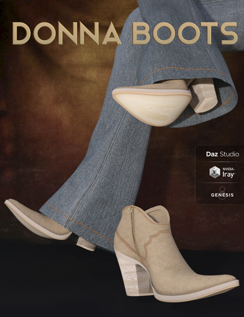 Donna Boots for Genesis 8 Female(s)