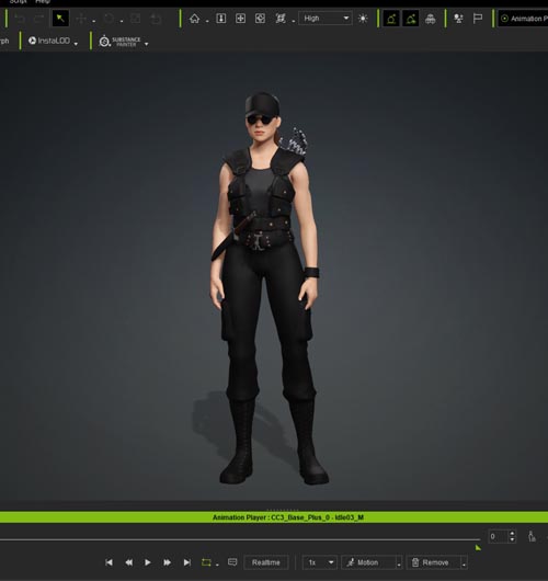 FN Sarah Connor converted Character Creator Reallusion