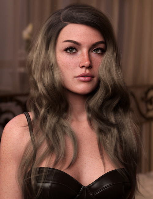 Messy Glamorous Style Hair for Genesis 9