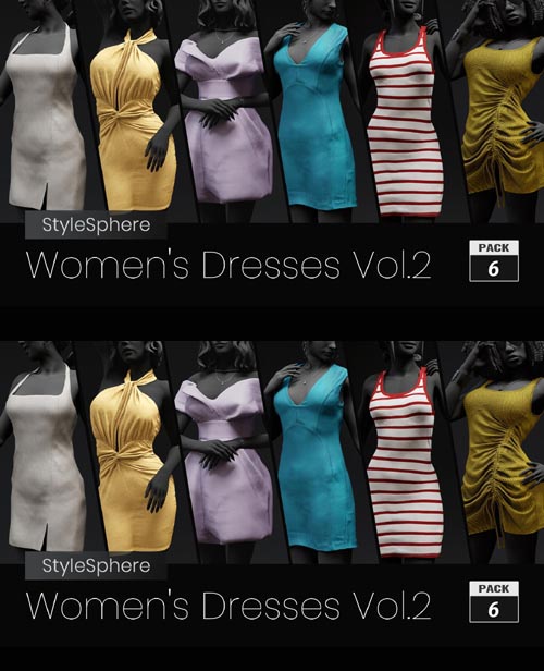 Style Sphere - Womens Dresses Vol.2 Character Creator Iclone Reallusion